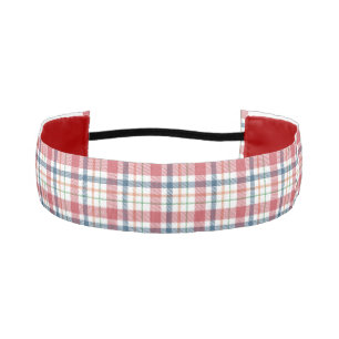 Classic Plaid Pattern Athletic Headband