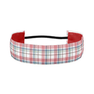 Classic Plaid Pattern Athletic Headband