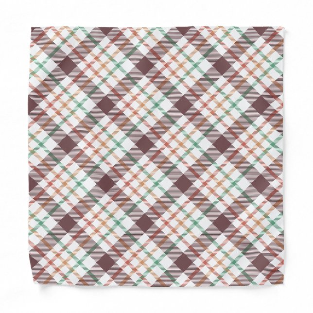 Classic Plaid Pattern Bandana (Front)