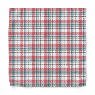 Classic Plaid Pattern Bandana