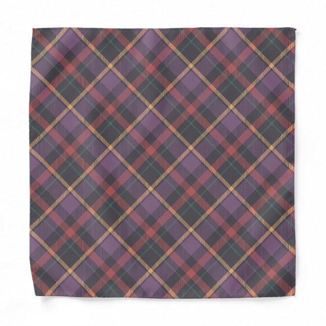 Classic Plaid Pattern Bandana (Front)