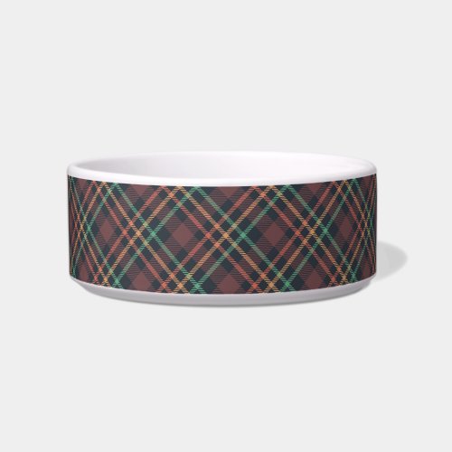 Classic Plaid Pattern Bowl
