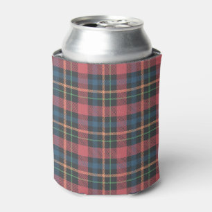 Classic Plaid Pattern Can Cooler