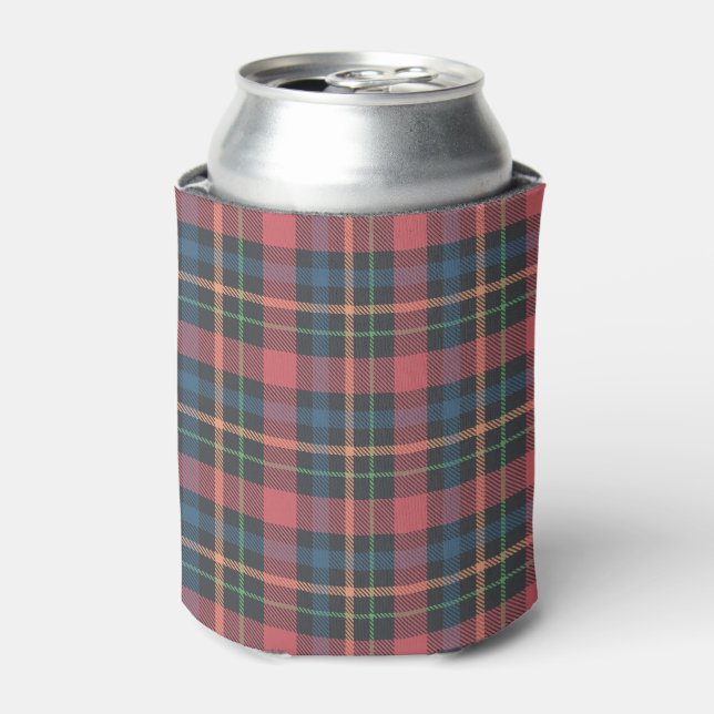 Classic Plaid Pattern Can Cooler (Can Front)