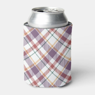 Classic Plaid Pattern Can Cooler