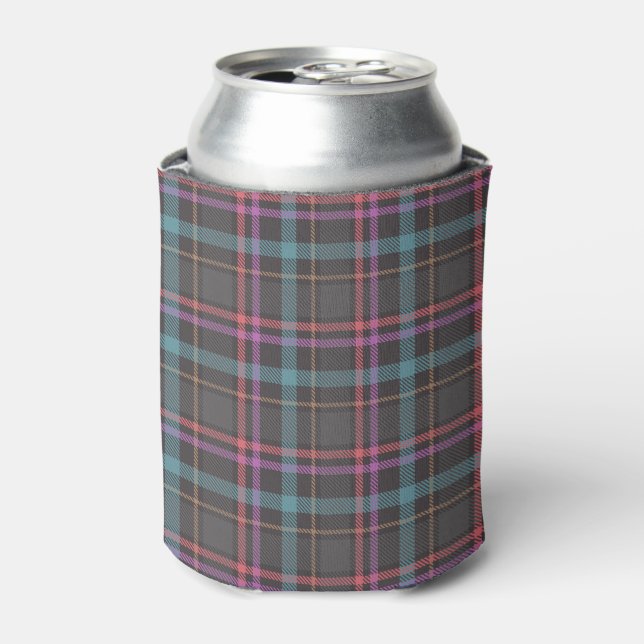 Classic Plaid Pattern Can Cooler (Can Front)