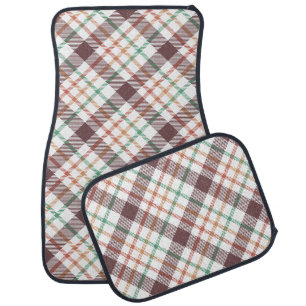 Classic Plaid Pattern Car Floor Mat