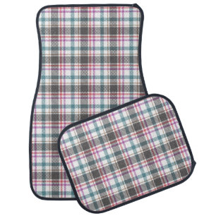 Classic Plaid Pattern Car Floor Mat