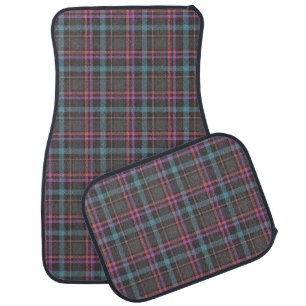 Classic Plaid Pattern Car Floor Mat