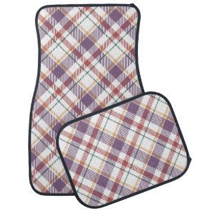 Classic Plaid Pattern Car Floor Mat
