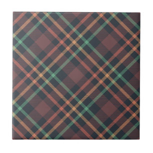 Classic Plaid Pattern Ceramic Tile