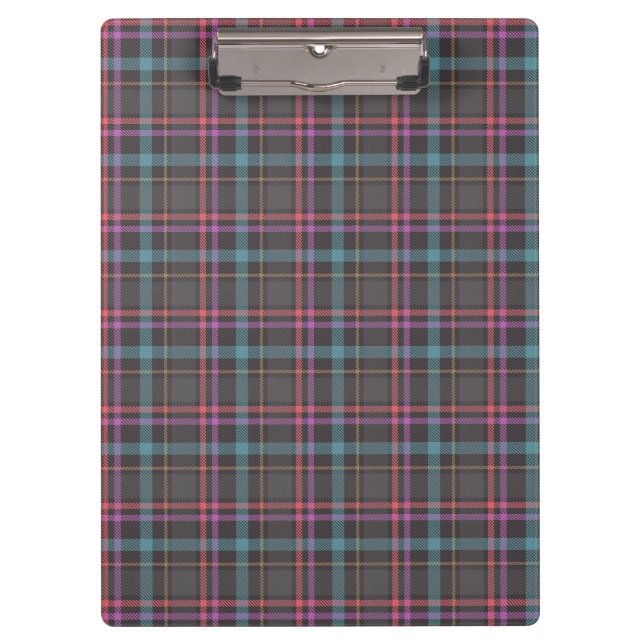 Classic Plaid Pattern Clipboard (Front)