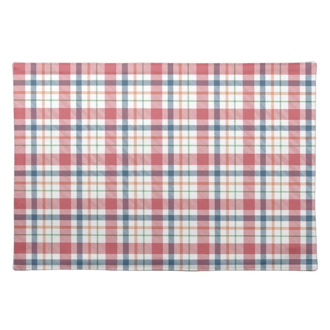 Classic Plaid Pattern Cloth Placemat (Front)