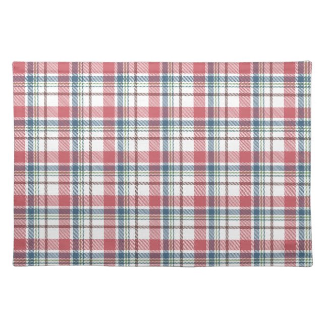 Classic Plaid Pattern Cloth Placemat (Front)