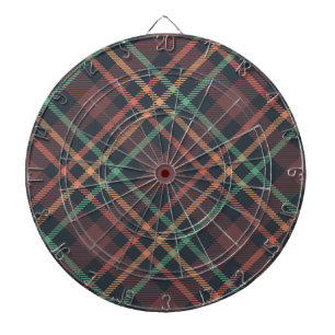 Classic Plaid Pattern Dart Board