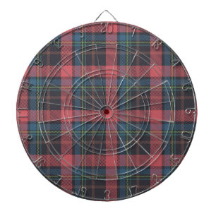 Classic Plaid Pattern Dart Board