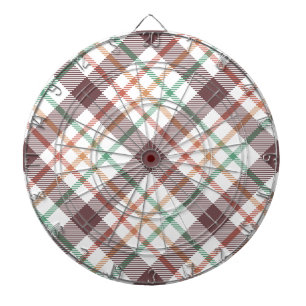 Classic Plaid Pattern Dart Board