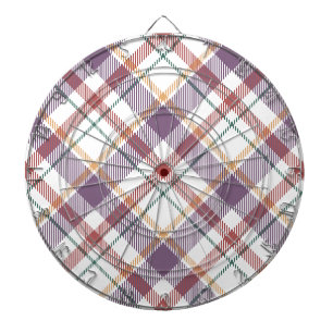 Classic Plaid Pattern Dart Board