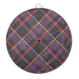 Classic Plaid Pattern Dart Board
