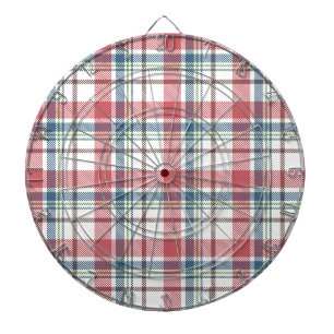 Classic Plaid Pattern Dart Board