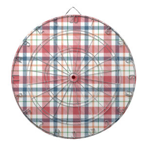 Classic Plaid Pattern Dart Board