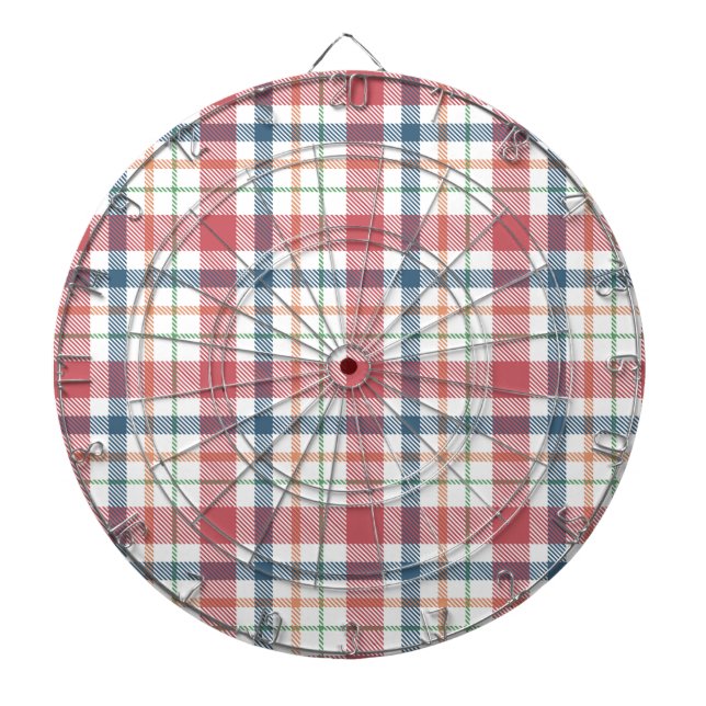 Classic Plaid Pattern Dart Board (Front)