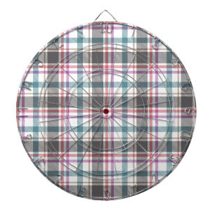 Classic Plaid Pattern Dart Board