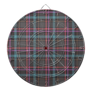 Classic Plaid Pattern Dart Board