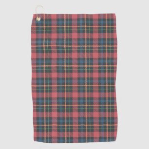 Classic Plaid Pattern Golf Towel