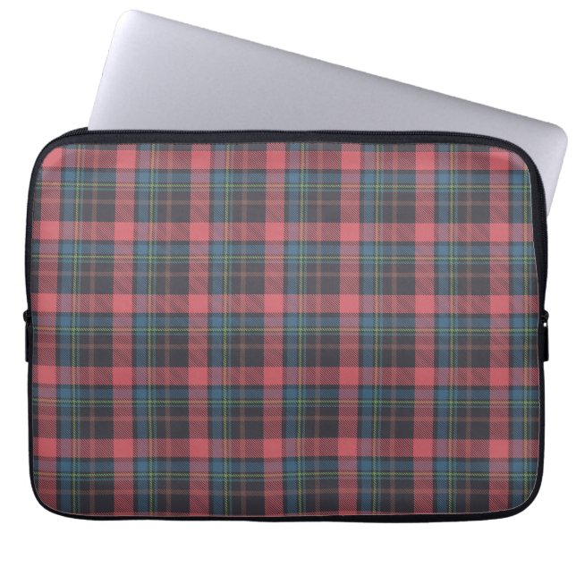 Classic Plaid Pattern Laptop Sleeve (Front)