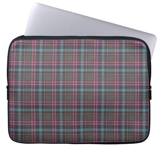 Classic Plaid Pattern Laptop Sleeve (Front)
