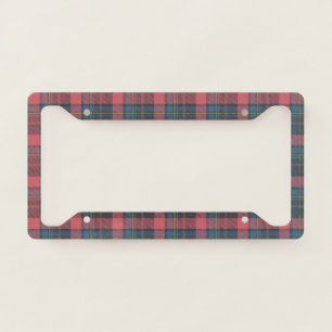 Classic Plaid Pattern License Plate Frame