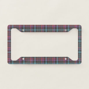 Classic Plaid Pattern License Plate Frame