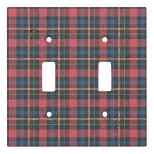 Classic Plaid Pattern Light Switch Cover