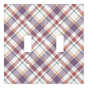Classic Plaid Pattern Light Switch Cover