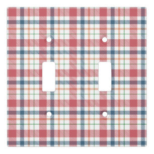 Classic Plaid Pattern Light Switch Cover