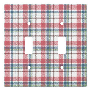 Classic Plaid Pattern Light Switch Cover