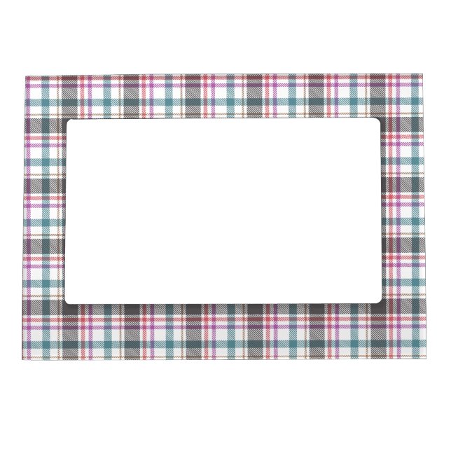 Classic Plaid Pattern Magnetic Frame (Front)