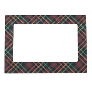Classic Plaid Pattern Magnetic Frame