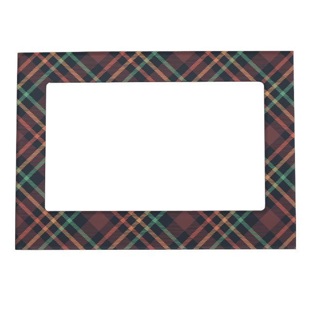 Classic Plaid Pattern Magnetic Frame (Front)
