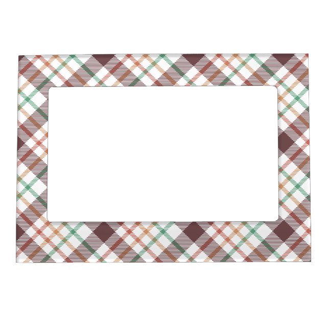 Classic Plaid Pattern Magnetic Frame (Front)