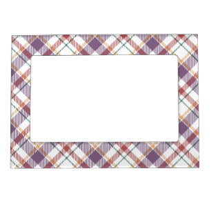 Classic Plaid Pattern Magnetic Frame