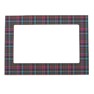 Classic Plaid Pattern Magnetic Frame