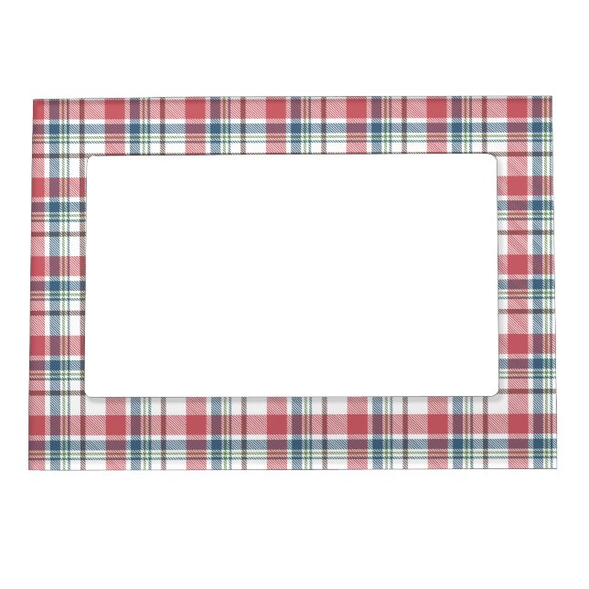 Classic Plaid Pattern Magnetic Frame (Front)