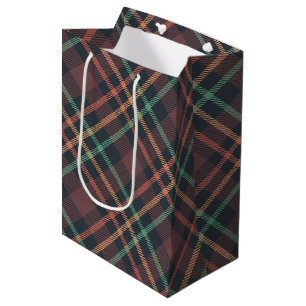 Classic Plaid Pattern Medium Gift Bag
