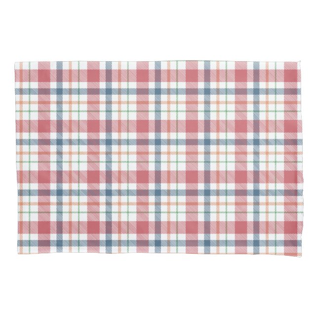 Classic Plaid Pattern Pillow Case (Front-Left)