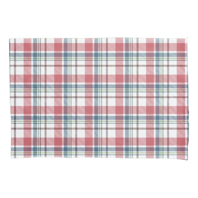 Classic Plaid Pattern Pillow Case (Front-Left)