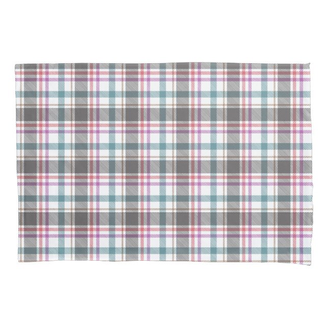 Classic Plaid Pattern Pillow Case (Front-Left)