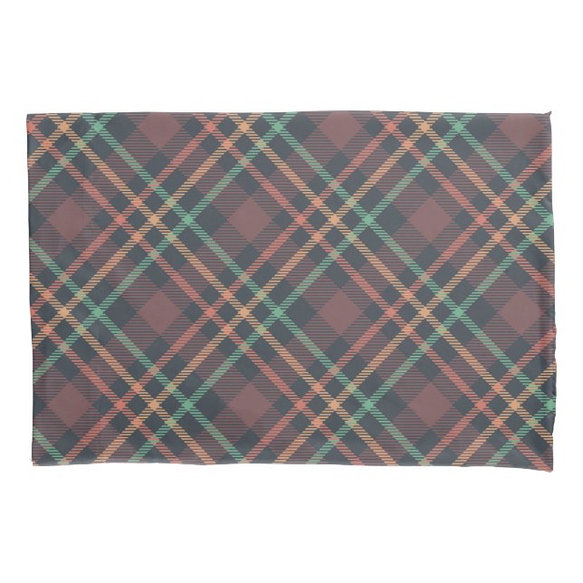 Classic Plaid Pattern Pillow Case (Front-Left)