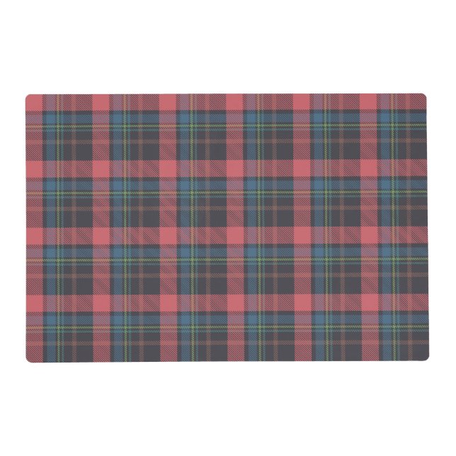 Classic Plaid Pattern Placemat (Front)